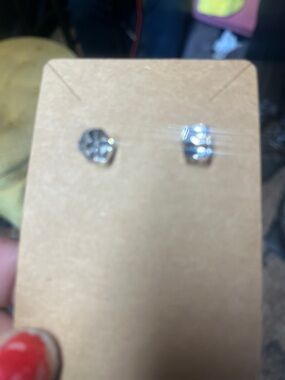 Clear Crystal Stud Earrings by